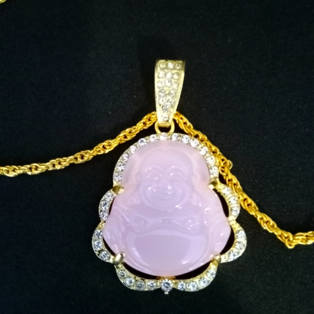 Pink Buddha Necklace